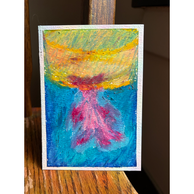 Becoming Something aceo art card thumbnail 1