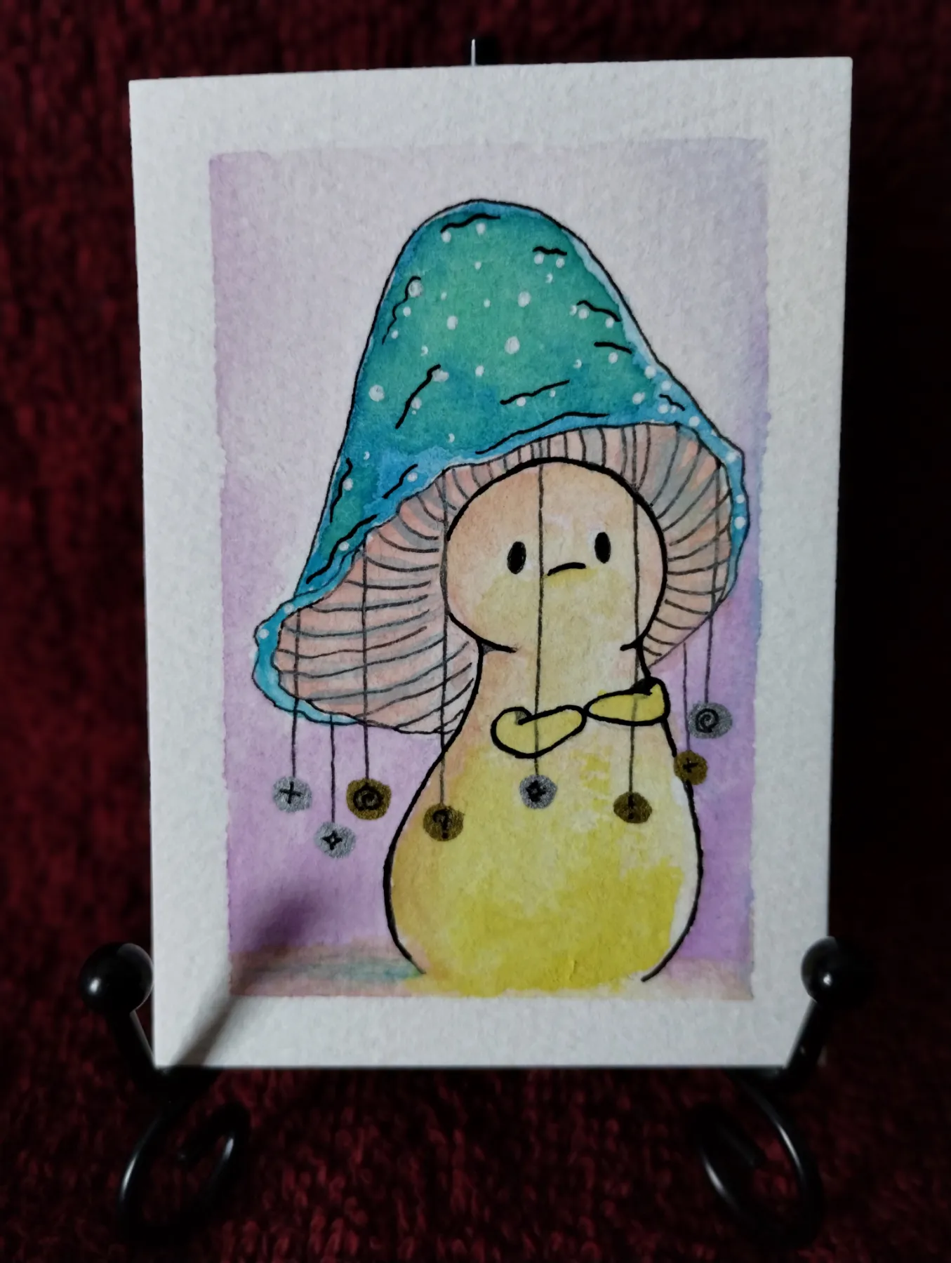 Much Muchroom aceo art card