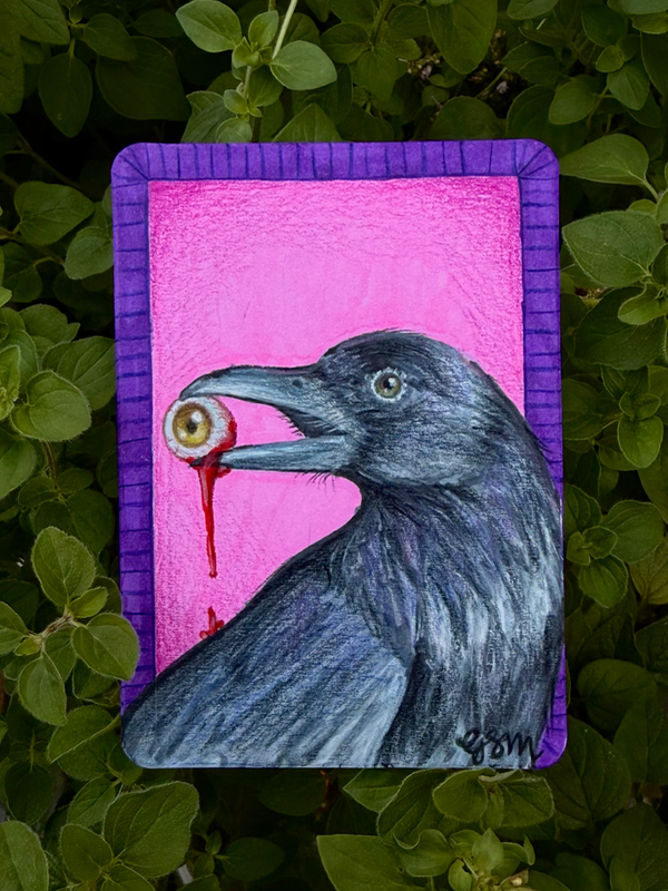 You should see the other guy aceo art card