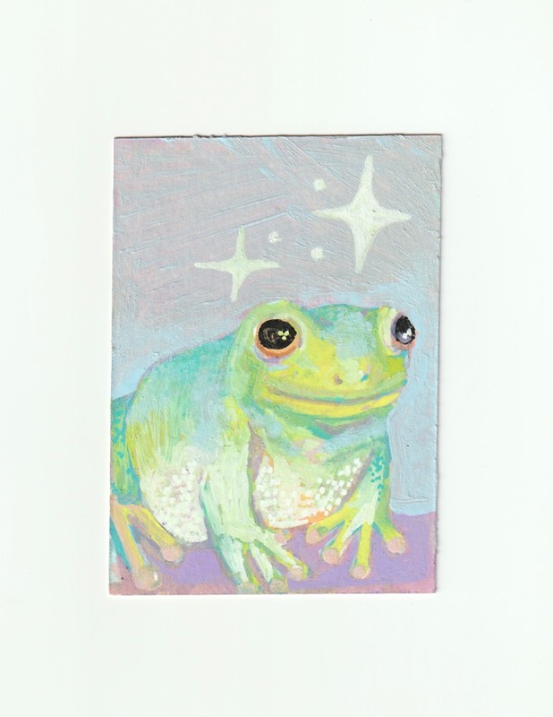 Magic Frog aceo art card