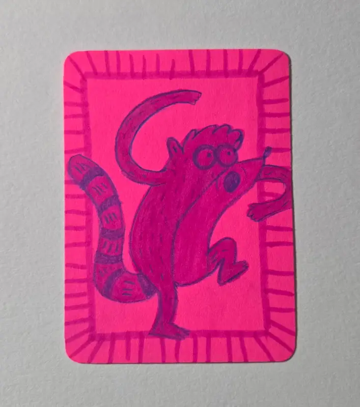 Rigby Regular Show ACEO 2/2 aceo art card
