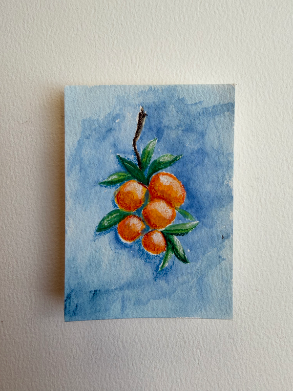 Sweet Oranges aceo art card
