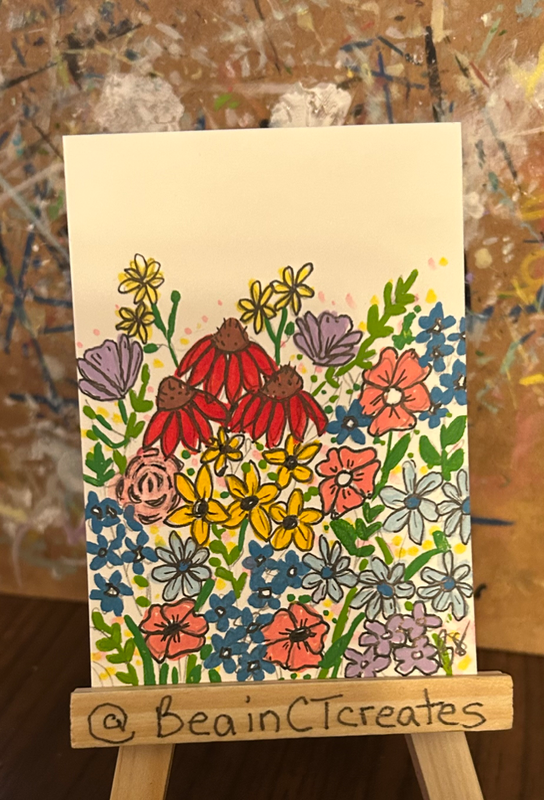 Wishing for Summer aceo art card