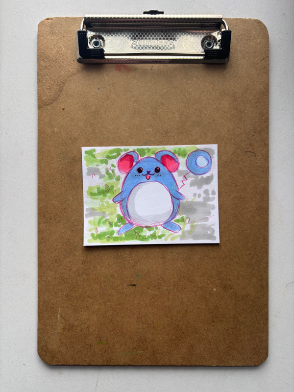 “Marill” Pokemon aceo art card