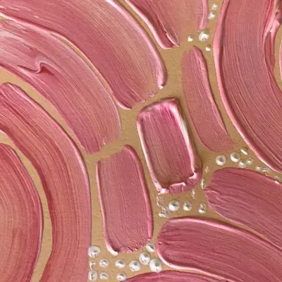 Spring Swing- Bloom 02- Original ACEO Card aceo art card thumbnail 2