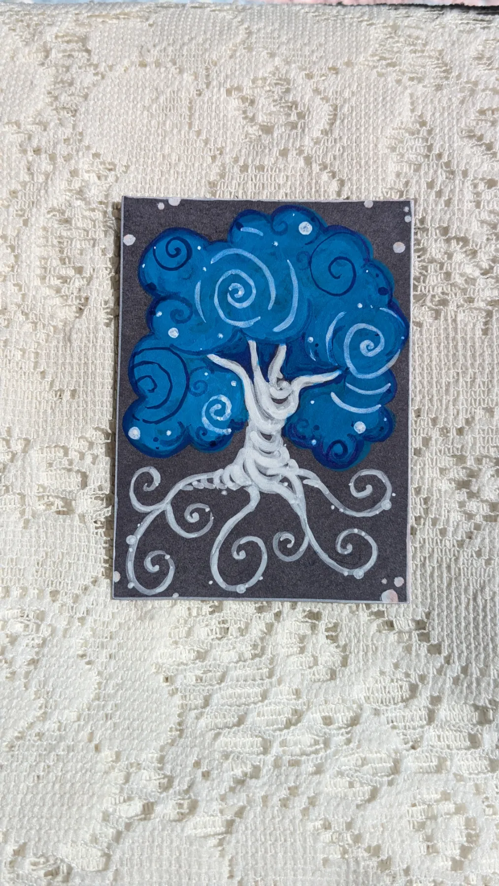 "If Clouds Were Trees" aceo art card