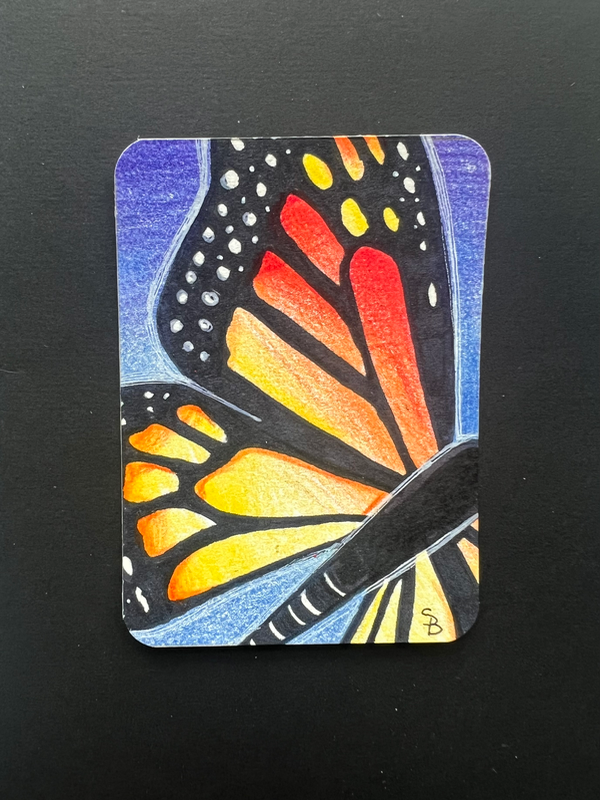Butterfly 2 aceo art card