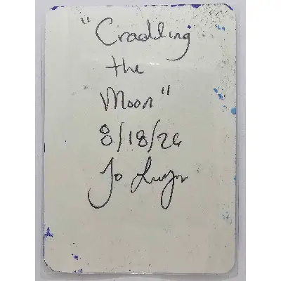 Cradling the Moon aceo art card thumbnail 2