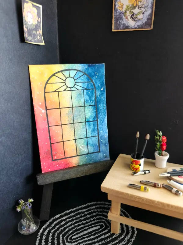 Window 8 aceo art card