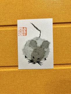 Mouse aceo art card
