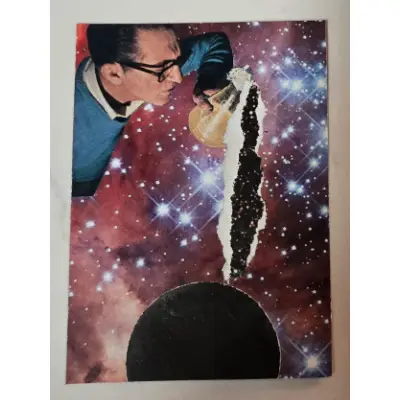Pouring Singularity aceo art card thumbnail 1