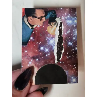 Pouring Singularity aceo art card thumbnail 2