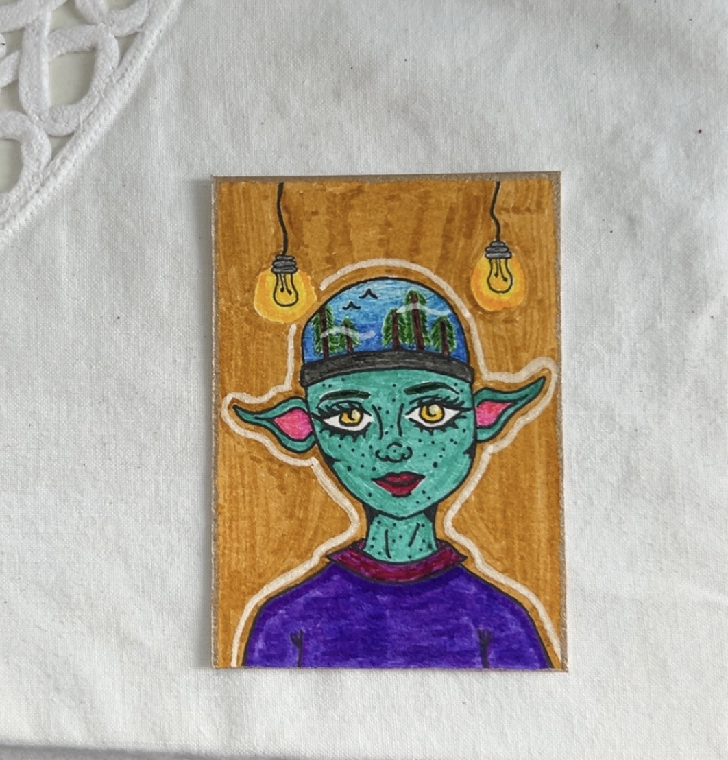 “Nature Dome” Dome series #1 aceo art card