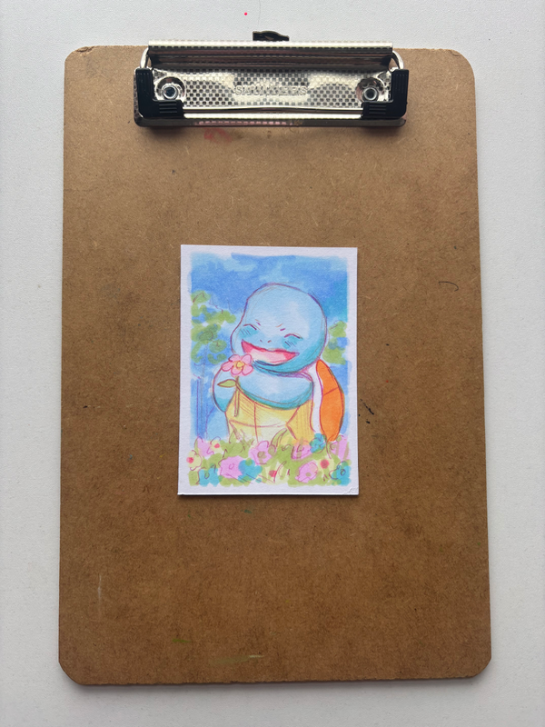“Squirtle” Pokemon aceo art card