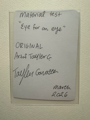 Eye for an Eye aceo art card thumbnail 2