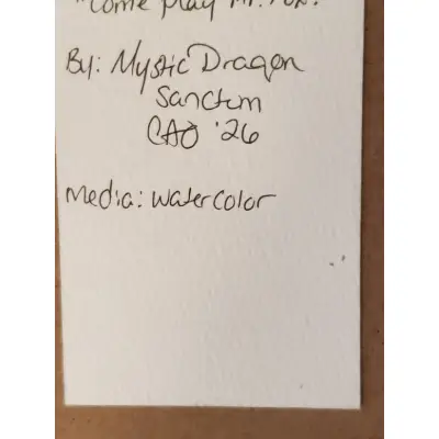 Come Play, Mr. Fox! aceo art card thumbnail 2