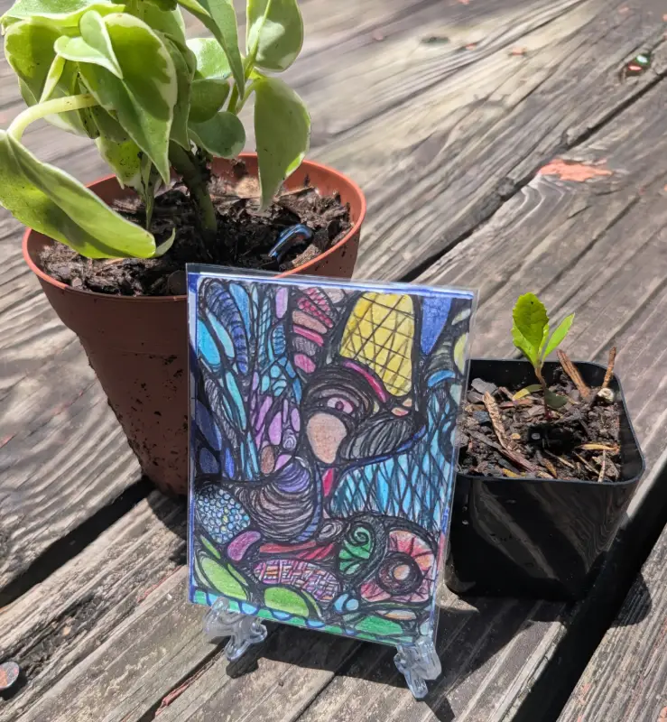 I Spy with my Little Eye: Deer? aceo art card