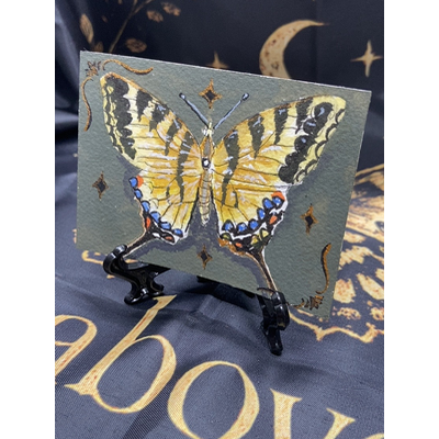 Whimsy pinned swallowtail aceo art card thumbnail 1