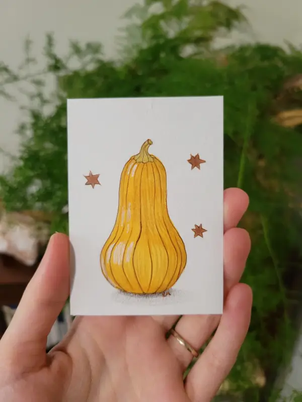 Golden Harvest aceo art card