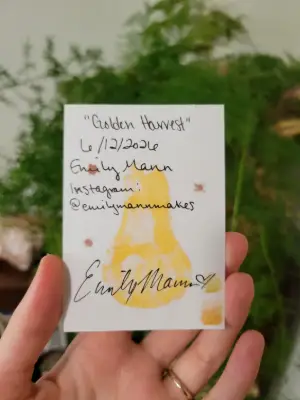 Golden Harvest aceo art card thumbnail 2