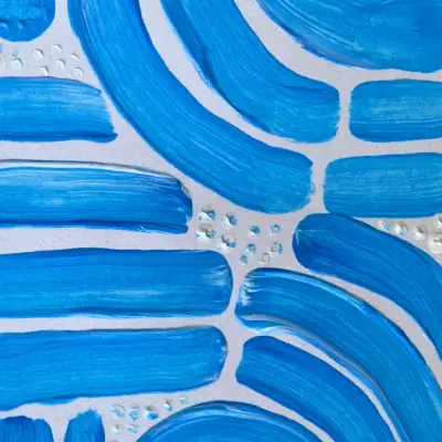 Spring Swing - Daisy 01 - Original ACEO Card aceo art card thumbnail 2