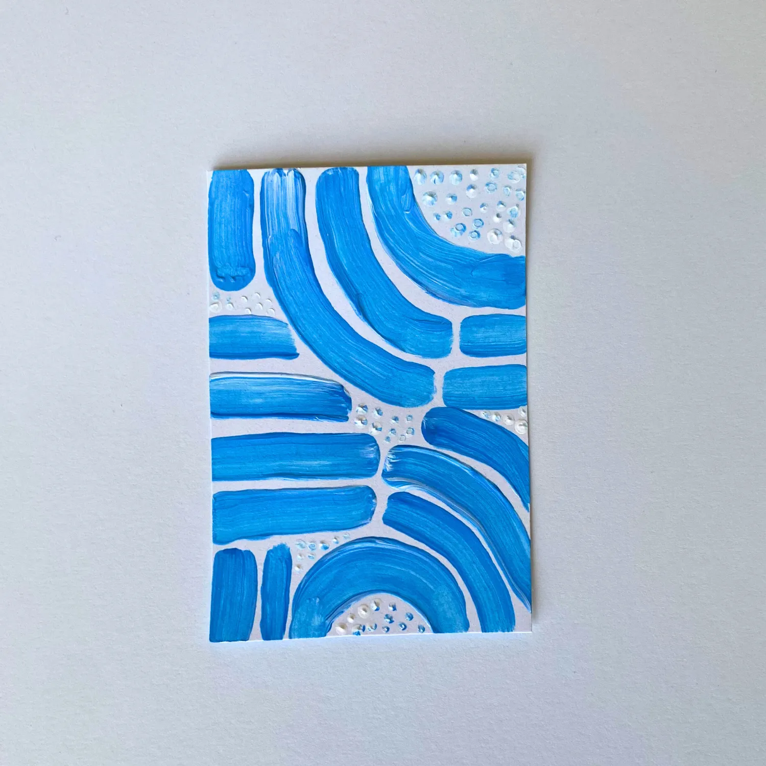 Spring Swing - Daisy 01 - Original ACEO Card aceo art card