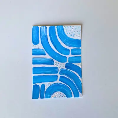 Spring Swing - Daisy 01 - Original ACEO Card aceo art card thumbnail 1