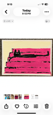 Lazy Steps Cat aceo art card thumbnail 2