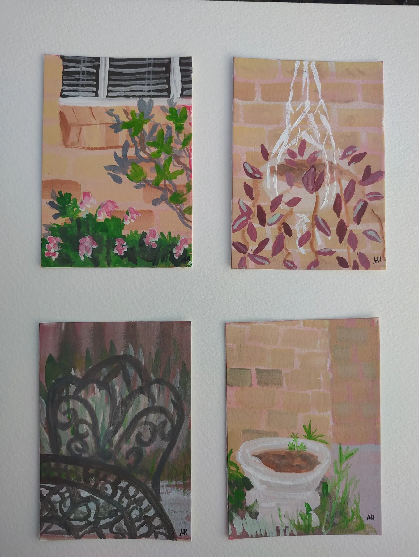 Snapshots of a Garden aceo art card