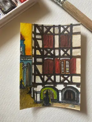Portals aceo art card thumbnail 1