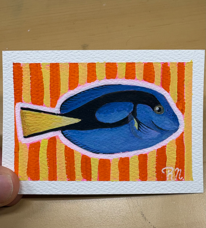 Fish 3/6 aceo art card