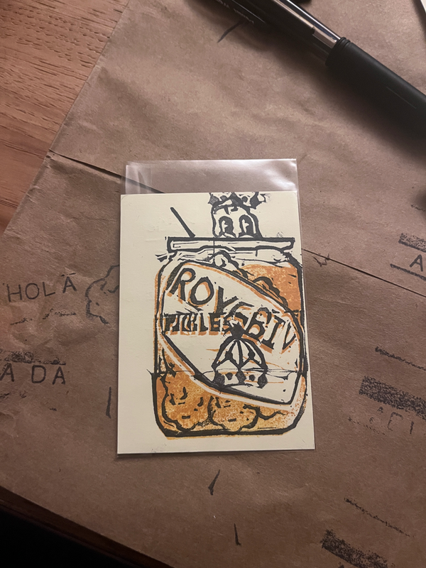 Royal pickle aceo art card