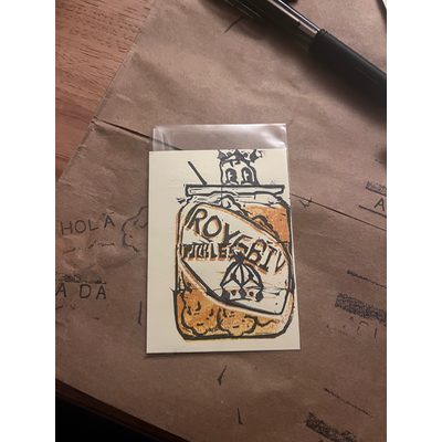 Royal pickle aceo art card thumbnail 1