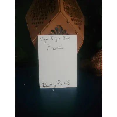 Cats out of Context: Tiger Tongue Blep aceo art card thumbnail 2