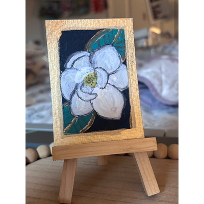 Magnolia in Bloom aceo art card thumbnail 2