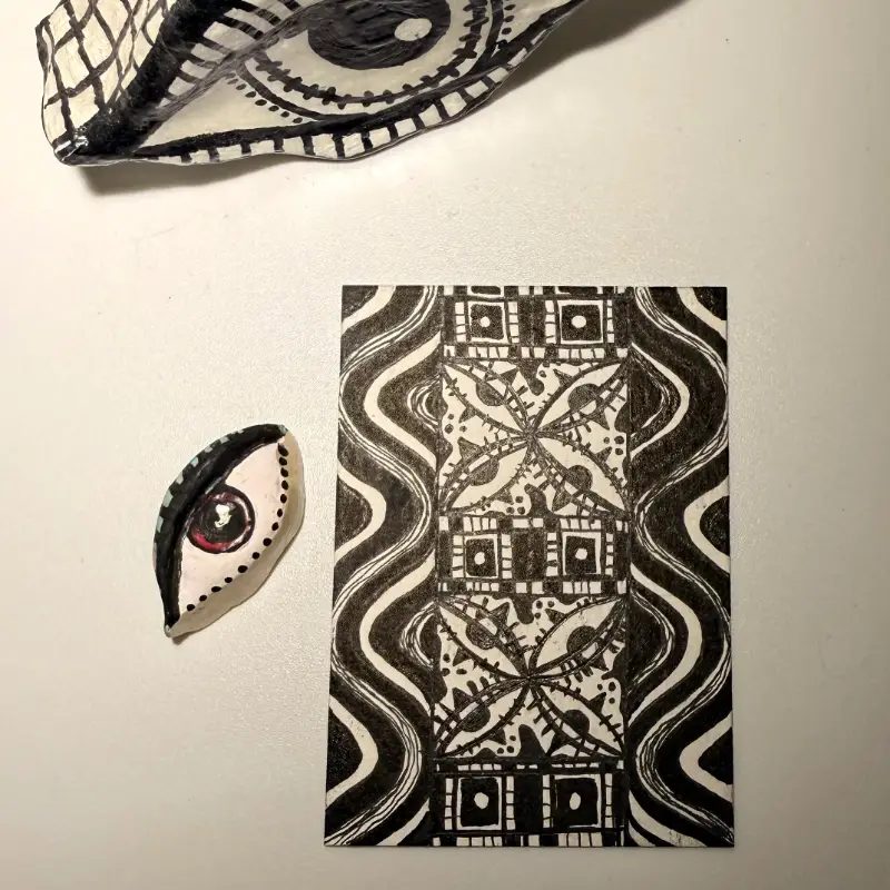 #5 aceo art card