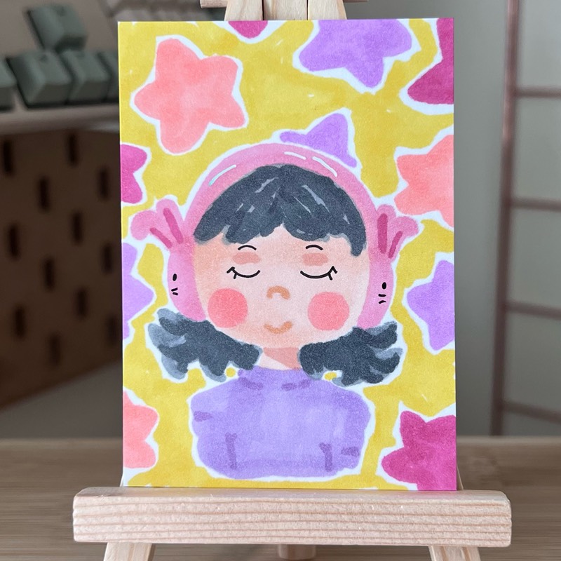 Alone aceo art card