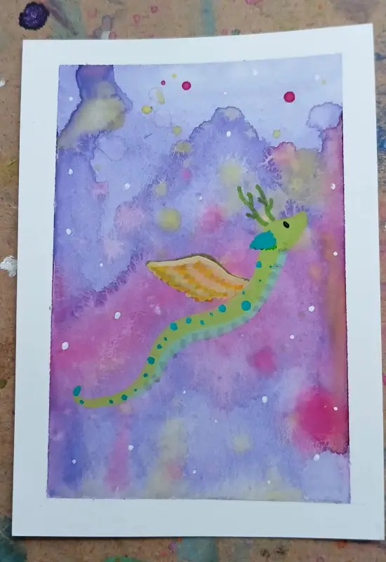 Serpent Series 7 aceo art card