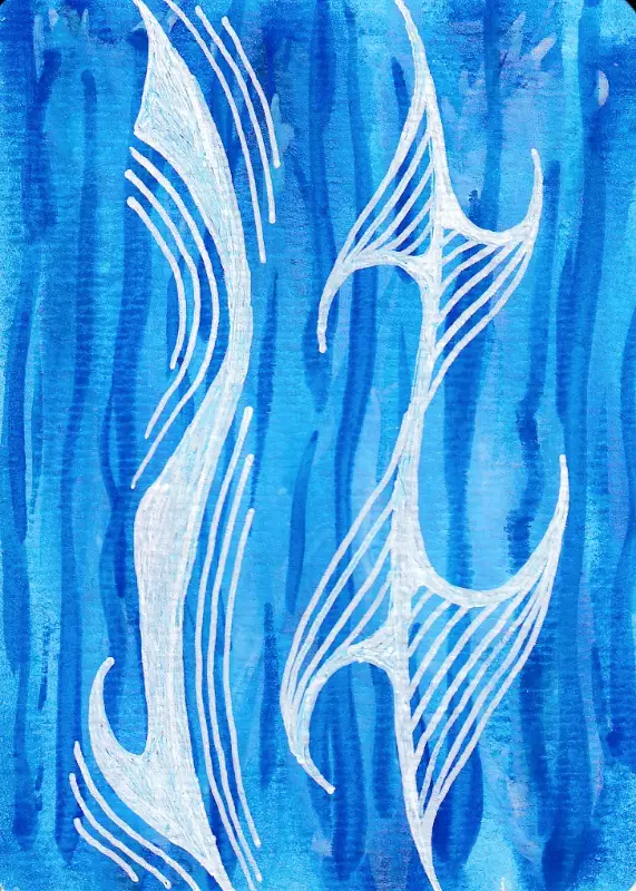 Deep aceo art card