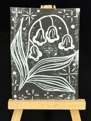 Lily of the Valleys aceo art card thumbnail 1