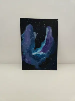 Plant Galaxy aceo art card thumbnail 1
