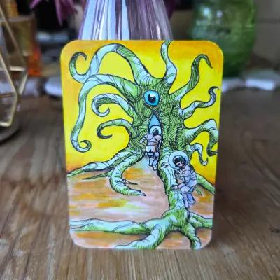 Enter the Abyss aceo art card thumbnail 1