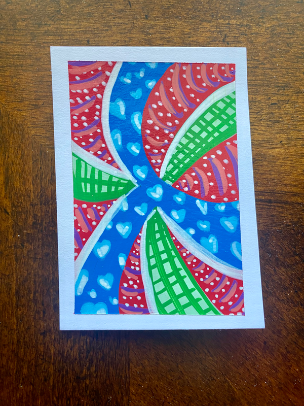 Kaleidoscope Portal π aceo art card
