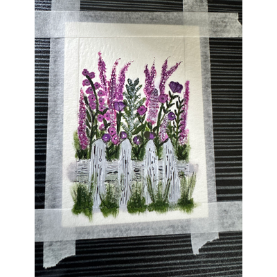 Wildflower Garden aceo art card thumbnail 2
