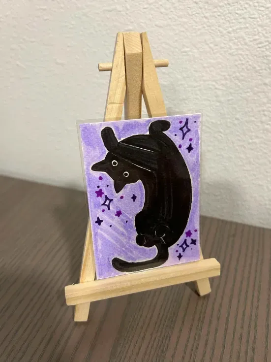 Starlit Void aceo art card