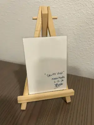 Starlit Void aceo art card thumbnail 2