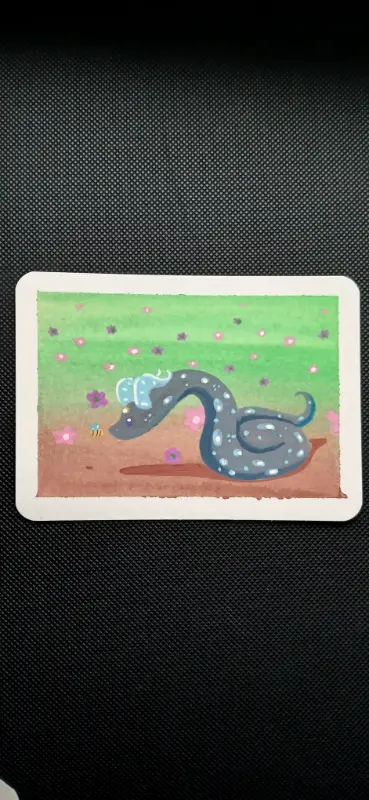 Floral Fall aceo art card