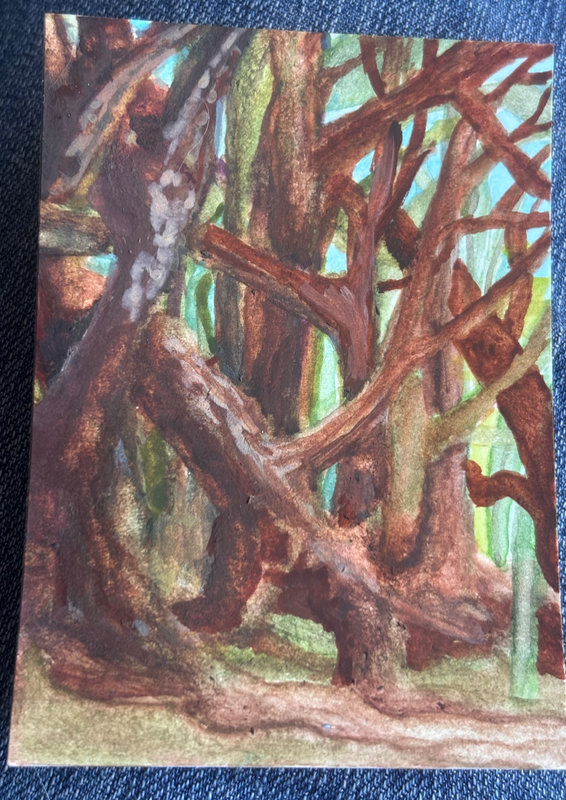 In the Thicket aceo art card
