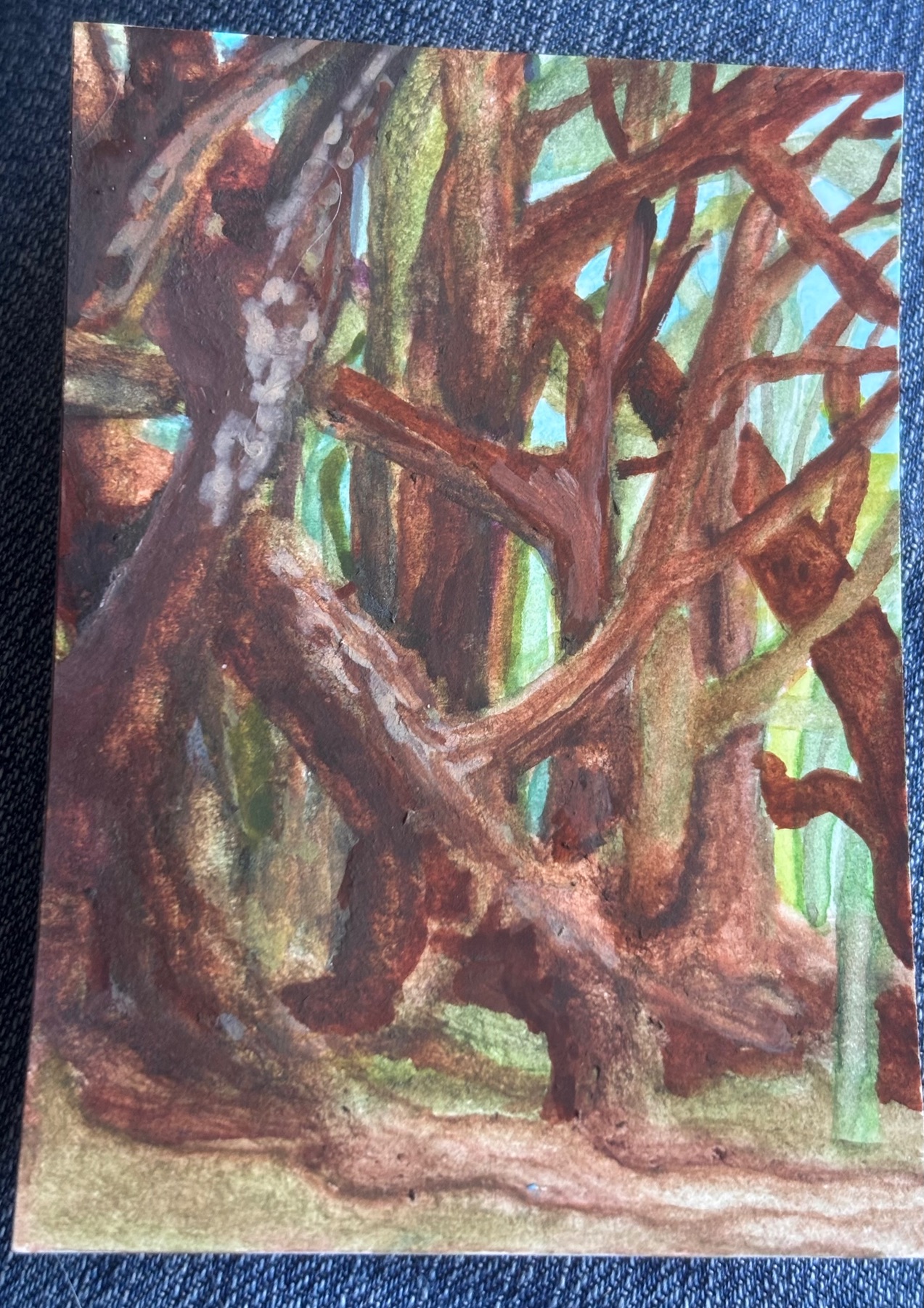 In the Thicket aceo art card