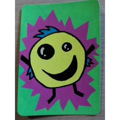 Neon Monster Ball aceo art card thumbnail 1